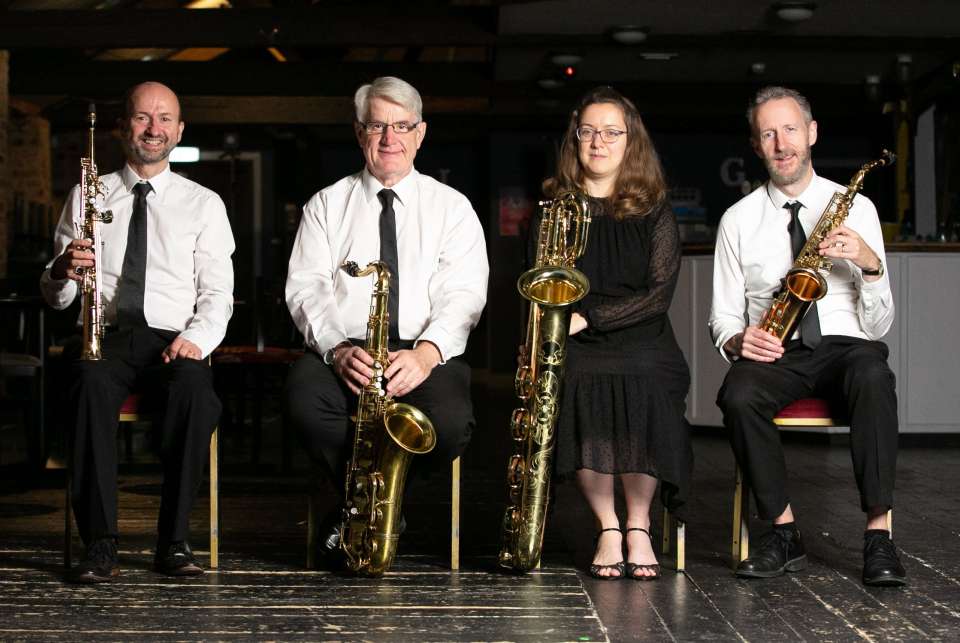 Hornblower Sax Quartet Brass Band in Hertfordshire For Hire