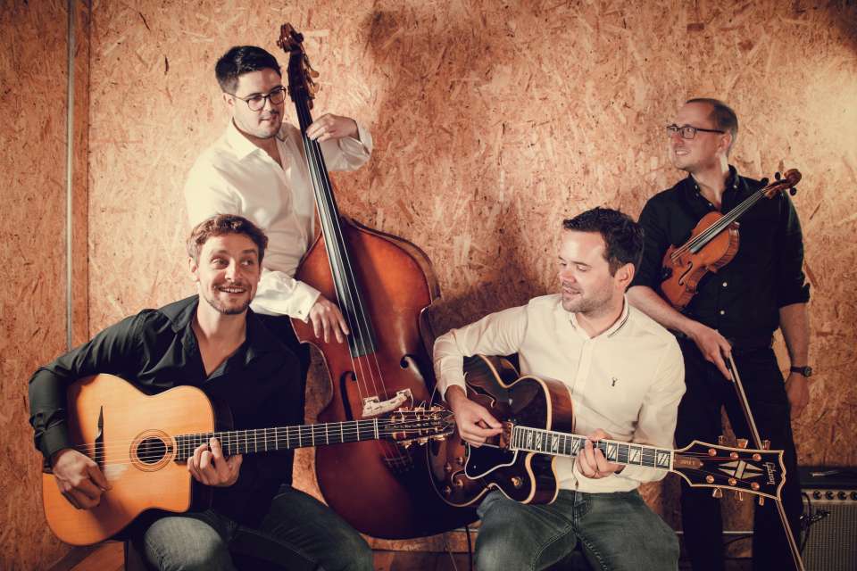The Parisian Quartet Gypsy Jazz Band in Gloucestershire for Hire