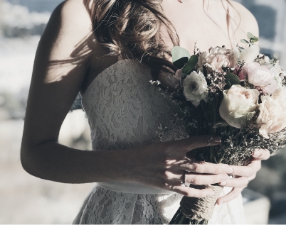 Throwing the bouquet